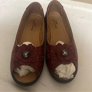 Women's Classic Fashion Open Toe Low Wedge Shoes Size 8.5
